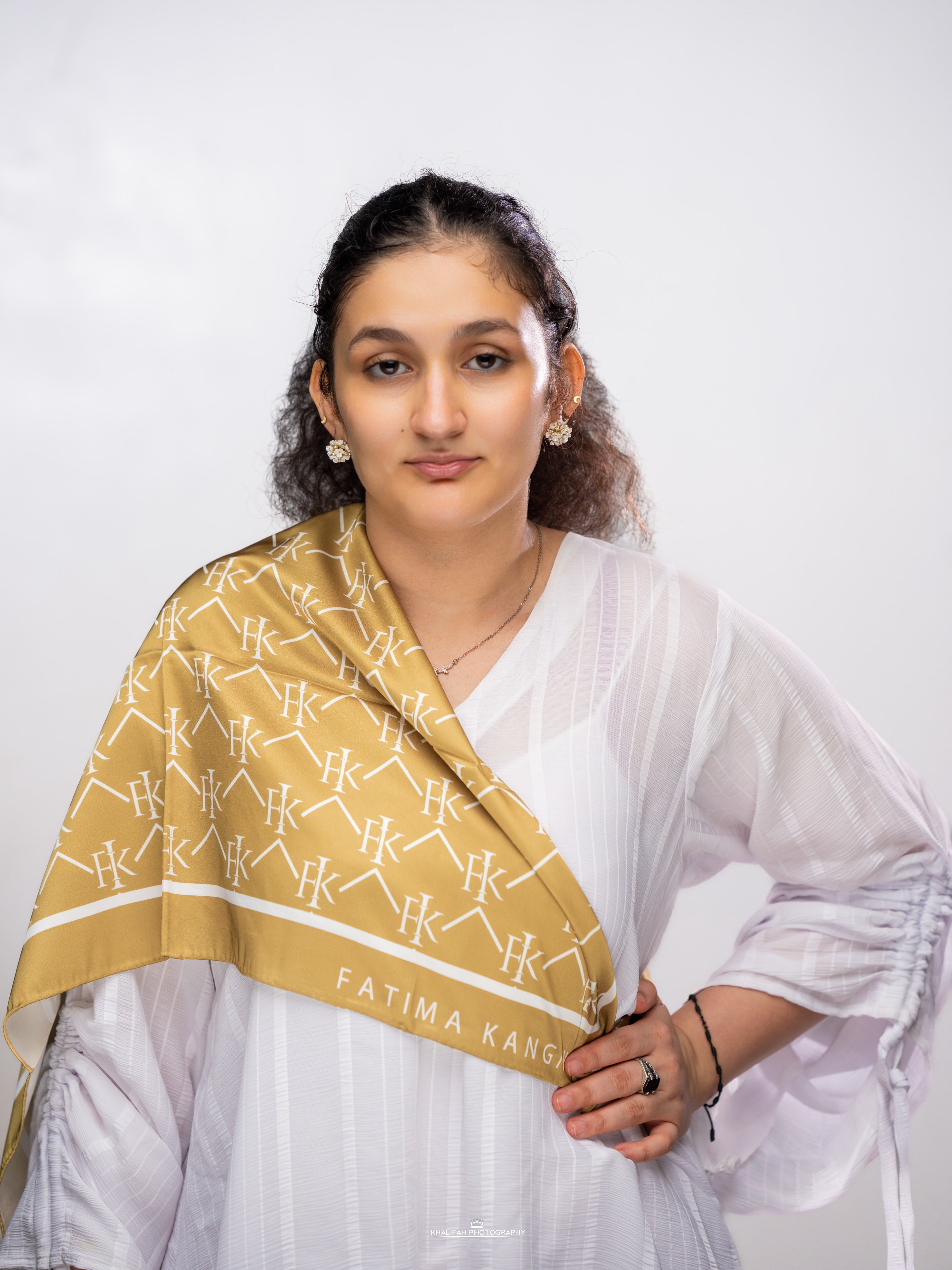 FIK monogram scarf