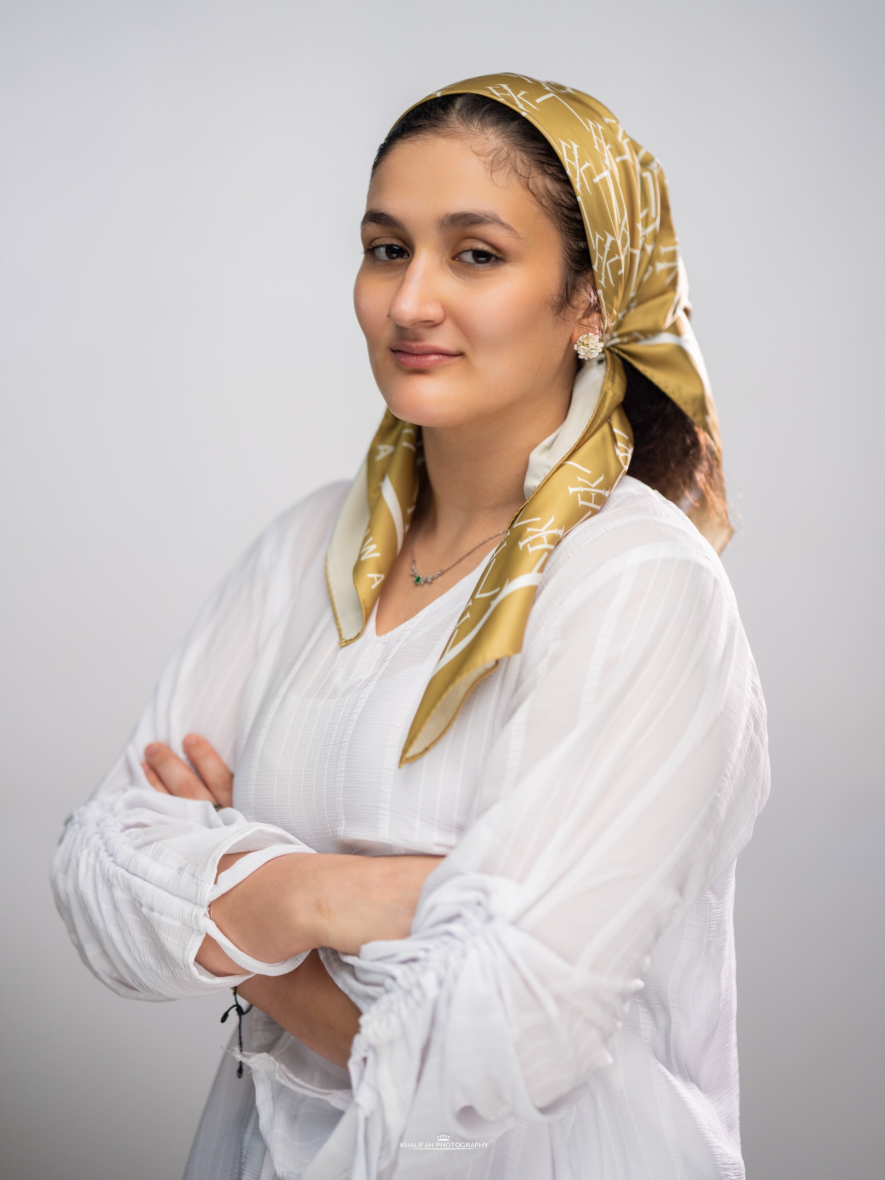 FIK monogram scarf