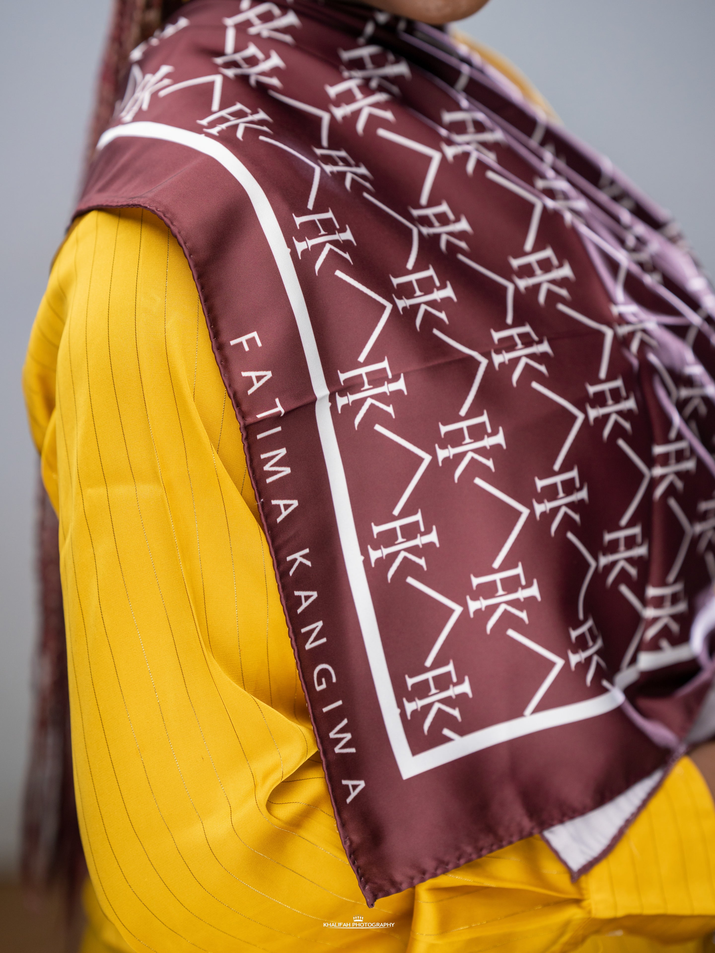 FIK monogram scarf